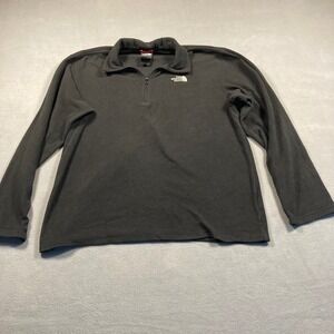 The North Face Pullover Mens Size Medium Black TKA 100 Solid